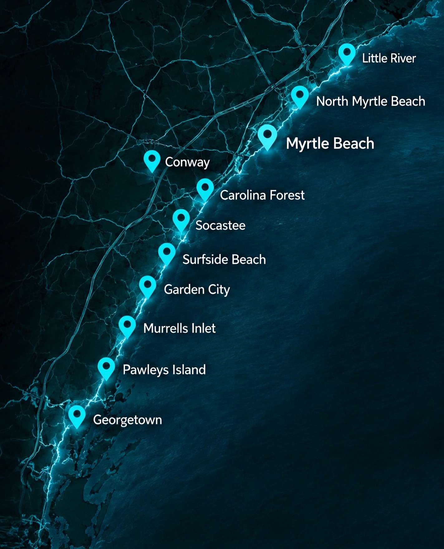 Service area map — Myrtle Beach and Horry County